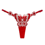 string rouge papillon