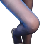 collant bleu paillette