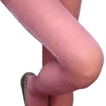 collant rose paillette